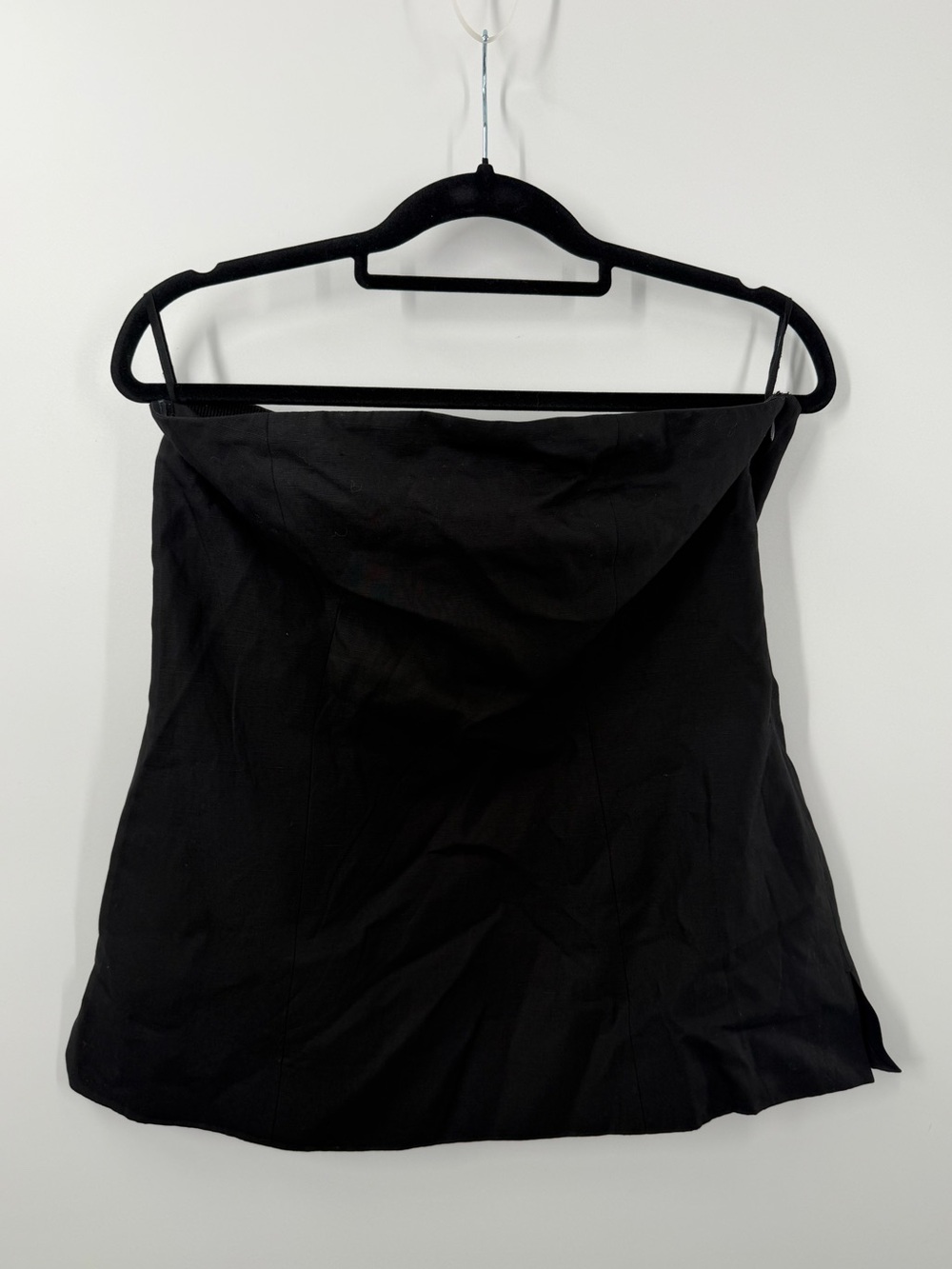 COS Black Linen Lyocell Bandeau Corset Top - Picture 2 of 9